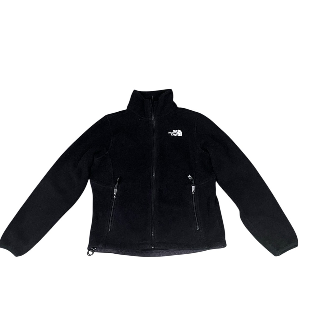 Women’s The North‎ Face Sz S/P Black Fleece Full Zip Hooded Jacket.